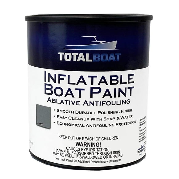Pintura para fondo de bote inflable TotalBoat, 1 cuarto, gris