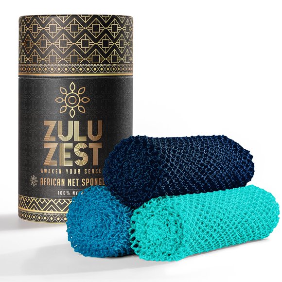 Esponja de Baño ZULU ZEST 3 unidades Red Exfoliante