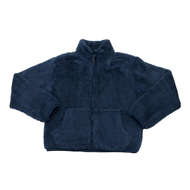 Poleron Niña Coral Escolar Bts Navy Corona
