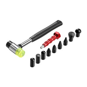 Magideal - Herramientas Para Reparar Abolladuras De Carrocería, Kit De Herramientas De Nivelación Y Moldeado, Martillos De Goma Con Puntas De Múltiples Cabezales