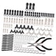 thumbnail image 1 of 197 X Kits de Reparación de Cremalleras, Tirador de Cremallera, Artesanía de Costura de Metal, Tirador de Cremallera Instantáneo para Chaquetas, Abrig, 1 of 5