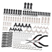 Magideal - 197 X Kits De Reparación De Cremalleras, Tirador De Cremallera, Artesanía De Costura De Metal, Tirador De Cremallera Instantáneo Para Chaquetas, Abrig