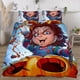thumbnail image 3 of Halloween Chucky Soft 3D Printed Duvet Cover Bedding Set with Comforter Cover 3 Piece Set, 3 of 5