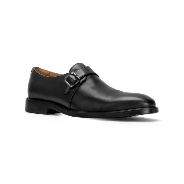 Zapato Formal Hebilla Hombre Cuero Monk Strap Laurence Negro negro 37