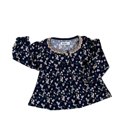 Blusa Bibi Stp Azul Algodón Pima - Talla 8 AÑOS
