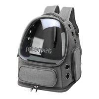 Ioensy - Mochila Transportín Para Gatos Y Perros Pequeños Portátil Transparente Para Senderismo Gris