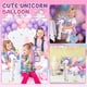 thumbnail image 5 of Gretion 2 globos de unicornio de aluminio, 66 cm, autoportantes, 5 of 9