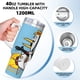 thumbnail image 5 of Tennessee Tuxedo y Sus Cuentos Vaso aislado de acero inoxidable con asa, diseño temático, regalo para familia, amigos y fans; incluye pajita y encaja en el portavasos estándar, 40 oz, 5 of 6