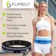 thumbnail image 5 of Riñonera FlipBelt, cinturón para correr con cremallera M, reflectante, negro, 5 of 7