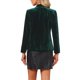 thumbnail image 3 of INSPIRE CHIC Blazer de Terciopelo para Mujer Color Sólido Cuello de Chal Una Botón Traje de Trabajo L Verde Bosque, 3 of 6