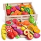 thumbnail image 1 of Juguetes de madera para jugar, divertidos, para cocina infantil, 35 unidades, 1 of 9