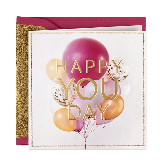 Tarjeta de cumpleaños de Hallmark Signature Happy You Day para mujer