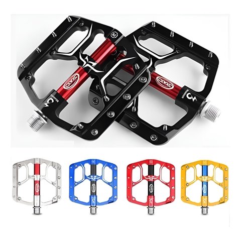 Cxwxc - Pedales Plataforma Sellados Alta Calidad Mtb Enduro Downhill Negro