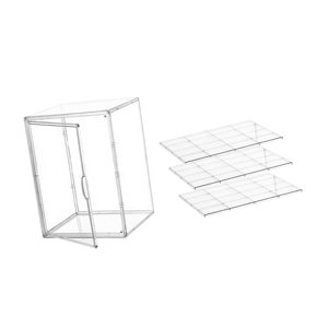 Bothyi - Vitrina Expositora De Repostería Ajustable Para Tienda, Ideal Para Donuts.