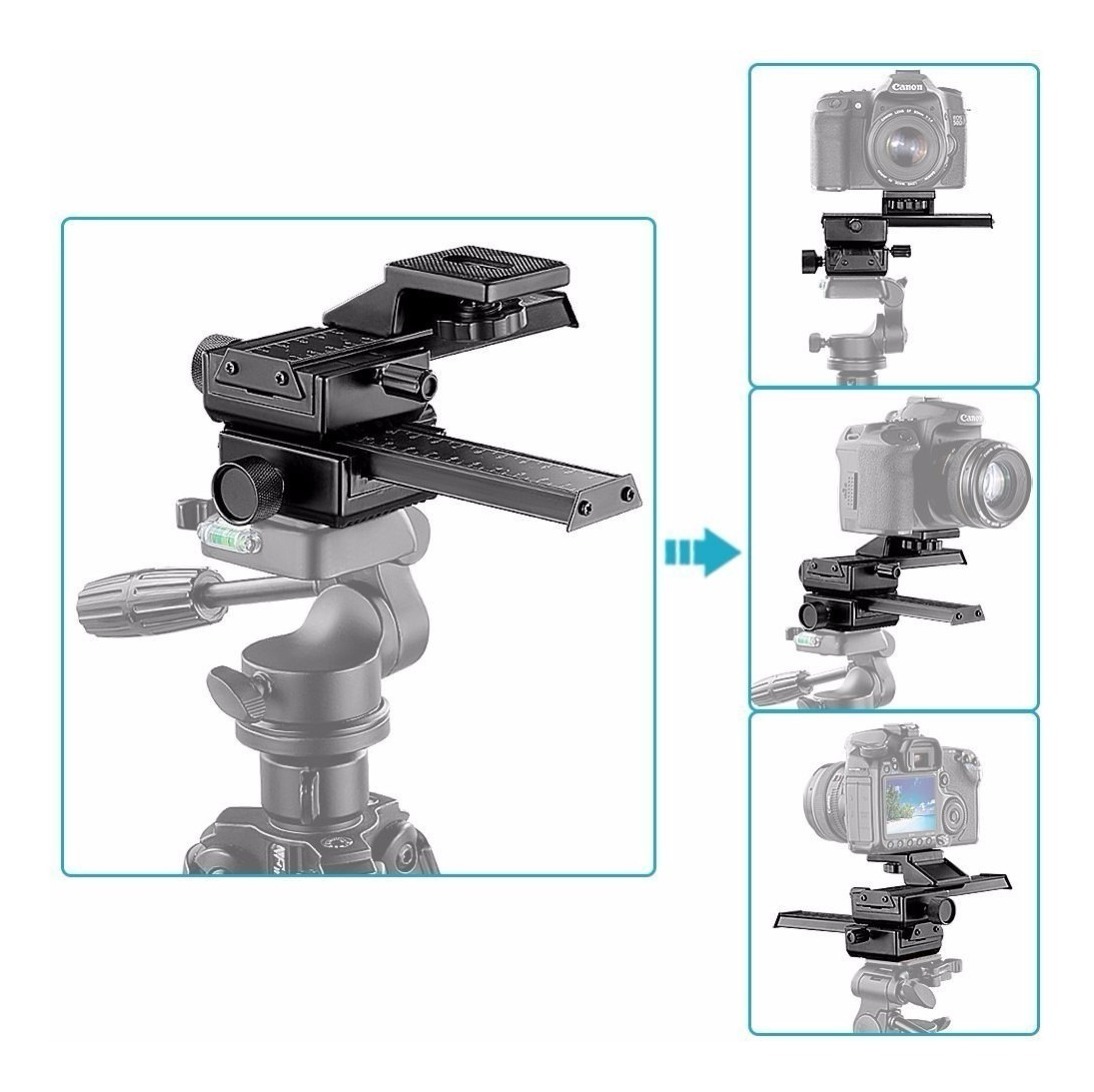 Genérico - Doble Riel Enfoque Macro Para Trípode