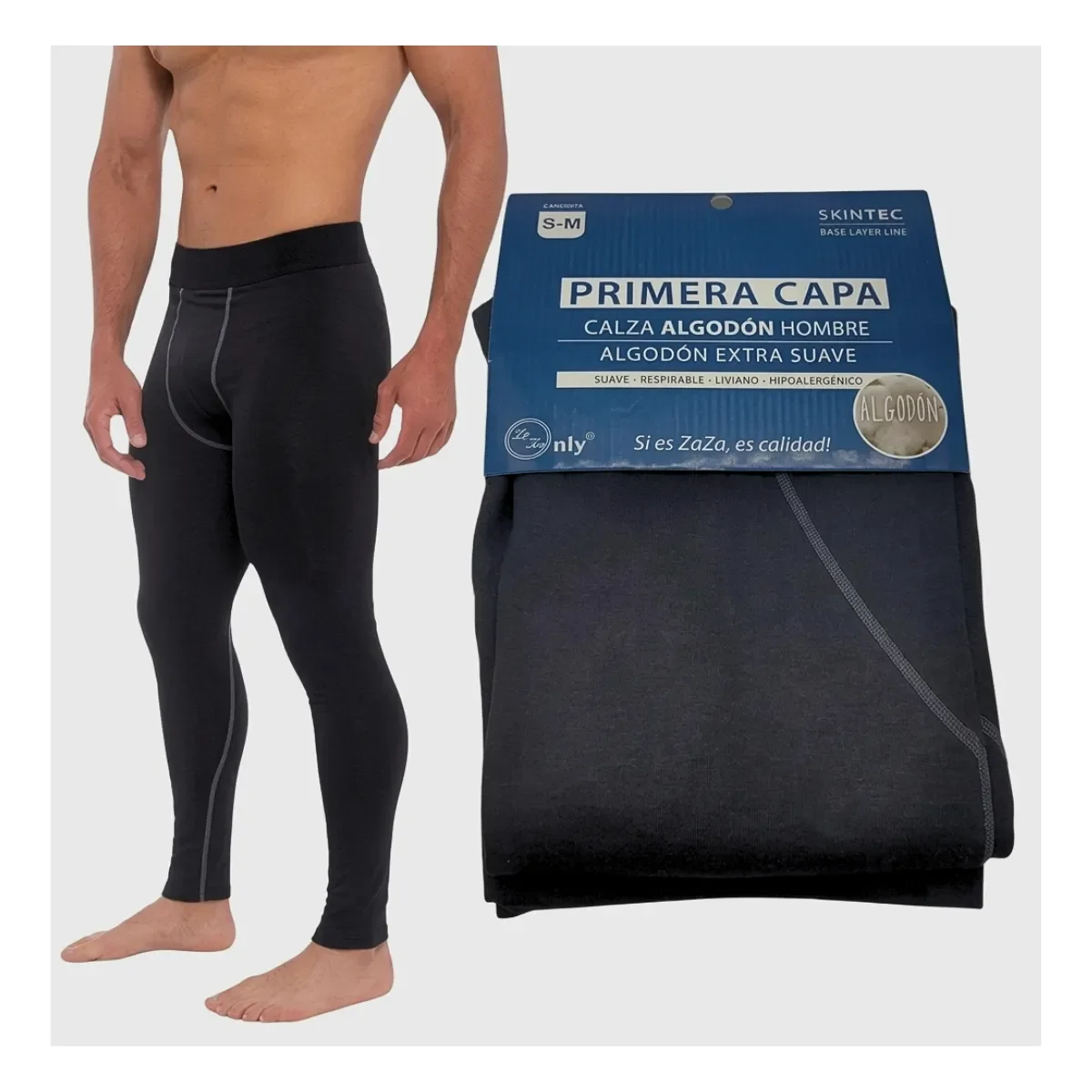Genérico - Calza Térmica Hombre Primera Capa Polar Invierno Algodón