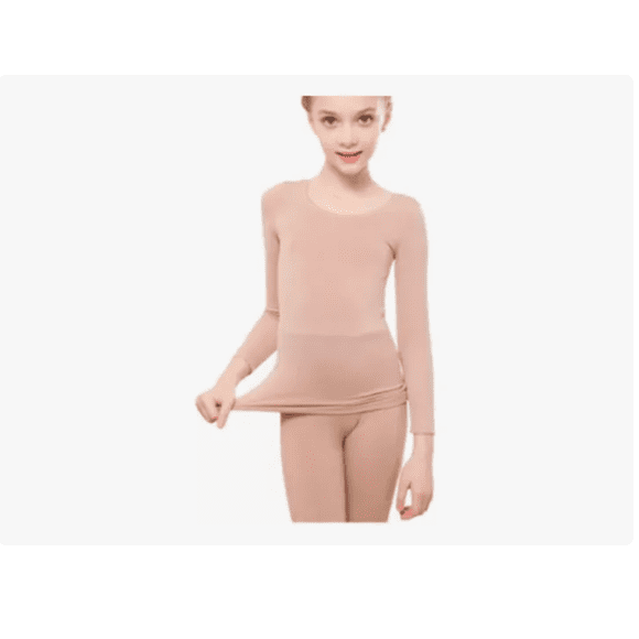 Pack 3 Camisetas Niña 100% Algodón Manga Larga Beige - 16