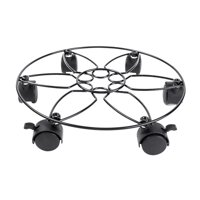 Ioensy - Macetero Redondo De Metal Para Sala De Estar, Jardín Y Oficina.