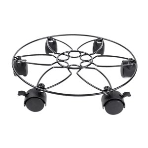 Ioensy - Macetero Redondo De Metal Para Sala De Estar, Jardín Y Oficina.