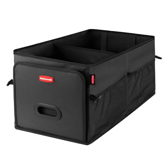 CADDY Rubbermaid plegable de 2 compartimentos negro