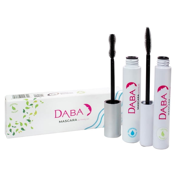 Máscara Dabalash Daba Duo, impermeable y suave, vegana, muy negra