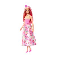 Muñeca Barbie Fantasía Vestidos De Ensueño - Pelo Rosa