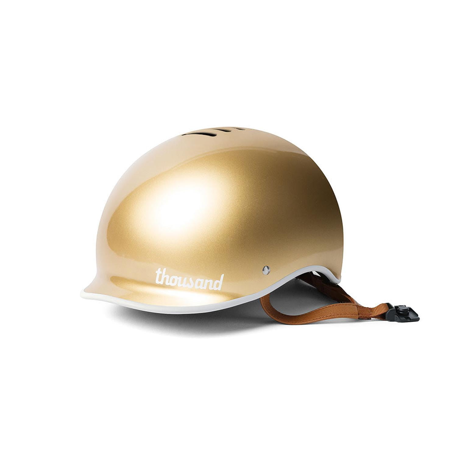 Casco De Bicicleta Y Skate Thousand Heritage Dorado S