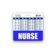 thumbnail image 1 of Porta Credencial Horizontal Azul para Enfermera – Scrubs and Stuff, 1 of 3