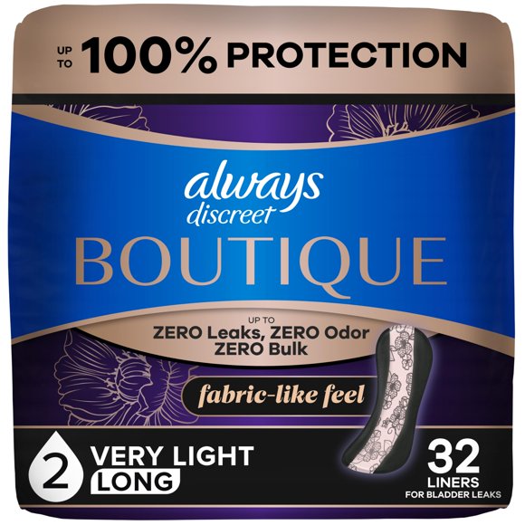 Protectores tipo braga Always Discreet Boutique, 32 unidades