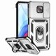 thumbnail image 1 of Funda Resistente Anillo Soporte Motorola Moto G Power 2021 Privacidad Cámara Montaje Magnético Plata, 1 of 5