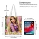 thumbnail image 5 of Tangled: Rapunzel, la Princesa Bolso de tela con estampado de lienzo para mujer, bolsa de compras reutilizable y estética, con cremallera interior, regalo para mujer,40*45cm., 5 of 6