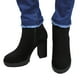 thumbnail image 2 of Botin Mujer Taco Alto Brillante 07 Yassne Negro, 2 of 5