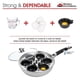 thumbnail image 3 of Sartén para escalfar huevos Modern Innovations, 6 tazas, acero inoxidable, 3 of 8