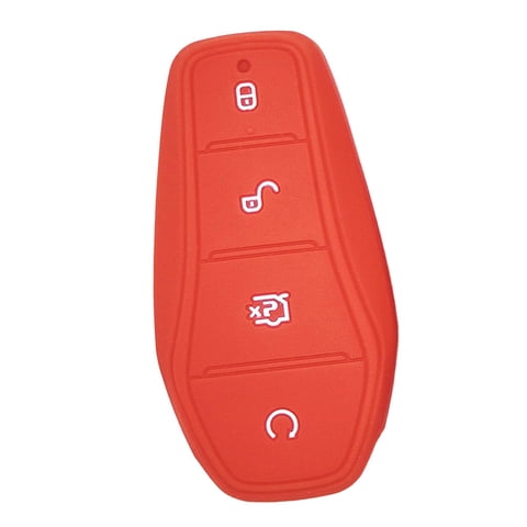 Ioensy - Car Entry Remote Control Key Fob Cover Case Protector Para Byd Atto 3 Red