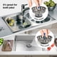 thumbnail image 4 of Colador para fregadero de cocina HIGHCRAFT 97343 de acero inoxidable de 8 cm, 4 of 7