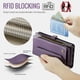 thumbnail image 5 of CaseMe Funda de Cuero para Samsung Galaxy A16 5G Tipo Billetera [Bloqueo RFID] con Ranura para Billetes con Zíper y 10 Tarjetas, Correa de Hombro Magnética de Cuero PU Suave para Samsung Galaxy A16 5, 5 of 13
