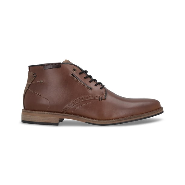 Botines Formal Casual Hombre Cuero Detalle Brogue Taron-6-23 Brandy marron claro 42
