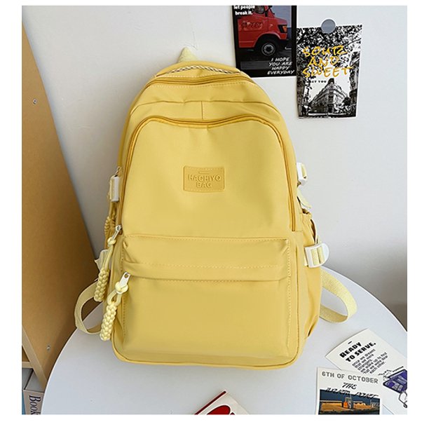 Solid Color Women Rucksack Large School Bag Backpack for Teenage Girls Fashion College Student Book Bag Mochilas рюкзак 가방