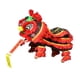 thumbnail image 5 of Marioneta de mano con cuerdas y varilla, juguete de león de marioneta china, decoración de año Nuevo chino para el Festival de Primavera , negro rojo, 5 of 5