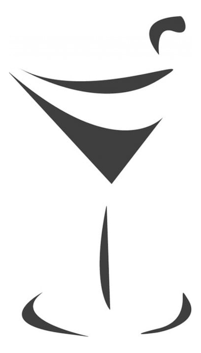 Rienda Libre Graphics - Decomural Martini Glass Cocktail Ws-15783