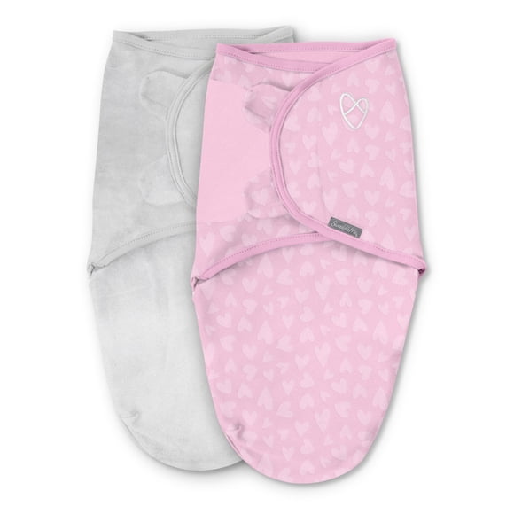 SwaddleMe Manta de arrullo para bebé, 2 unidades, talla pequeña/mediana, 0-3 meses