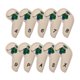 thumbnail image 1 of 10x Golf Iron Headcover Pu Equipo De Entrenamiento Deportes Al Aire Libre Club Head Cover Caqui, 1 of 5