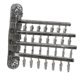 thumbnail image 2 of Colgador Plegable Para Ropa Sucia, Soporte De Pared, Clips Para Ropa De Bebé, Sujetadores, Bufanda, Lazo Plateado Gris, 2 of 3