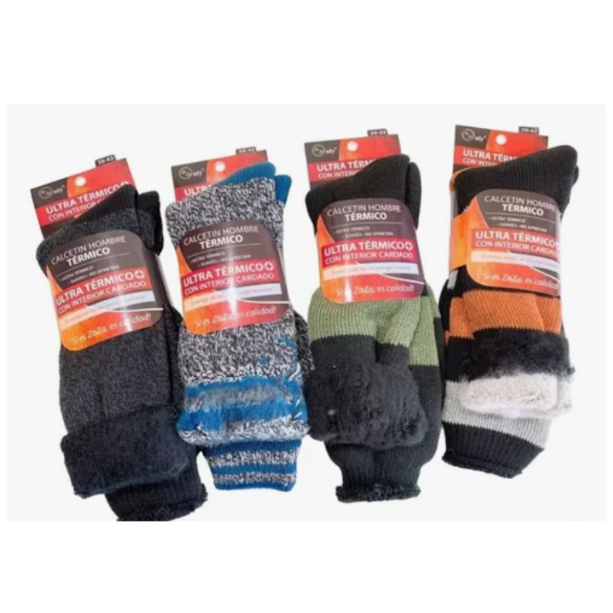 Ekolmac - Pack 6 Calcetines Hombre Ultra Térmico - Diabéticos- Suaves