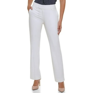 Pantalón Tommy Hilfiger Sutton Para Mujer, Color Marfil, Talla 2