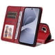 thumbnail image 2 of Funda Billetera para Infinix Hot 60 4G con Porta Tarjetas y Soporte Ajustable Rojo, 2 of 6