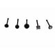 thumbnail image 2 of Set 5 Piercing Negro Nariz Zirconia Punk Nostril, 2 of 4