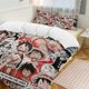 thumbnail image 1 of Monkey D Luffy Bed Duvet Cover Funny Anime Cartoon Bedding Sets Lightweight 3 Piece Comforter Sets, 1 of 5