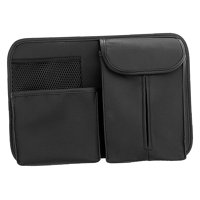 Ioensy - Organizador De Respaldo De Asiento De Coche Con Soporte De Bolsillo Para Pañuelos Duradero Negro