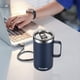 thumbnail image 4 of Taza de café KXIAOCHEN con aislamiento de acero inoxidable de 590 ml, azul marino, 4 of 7